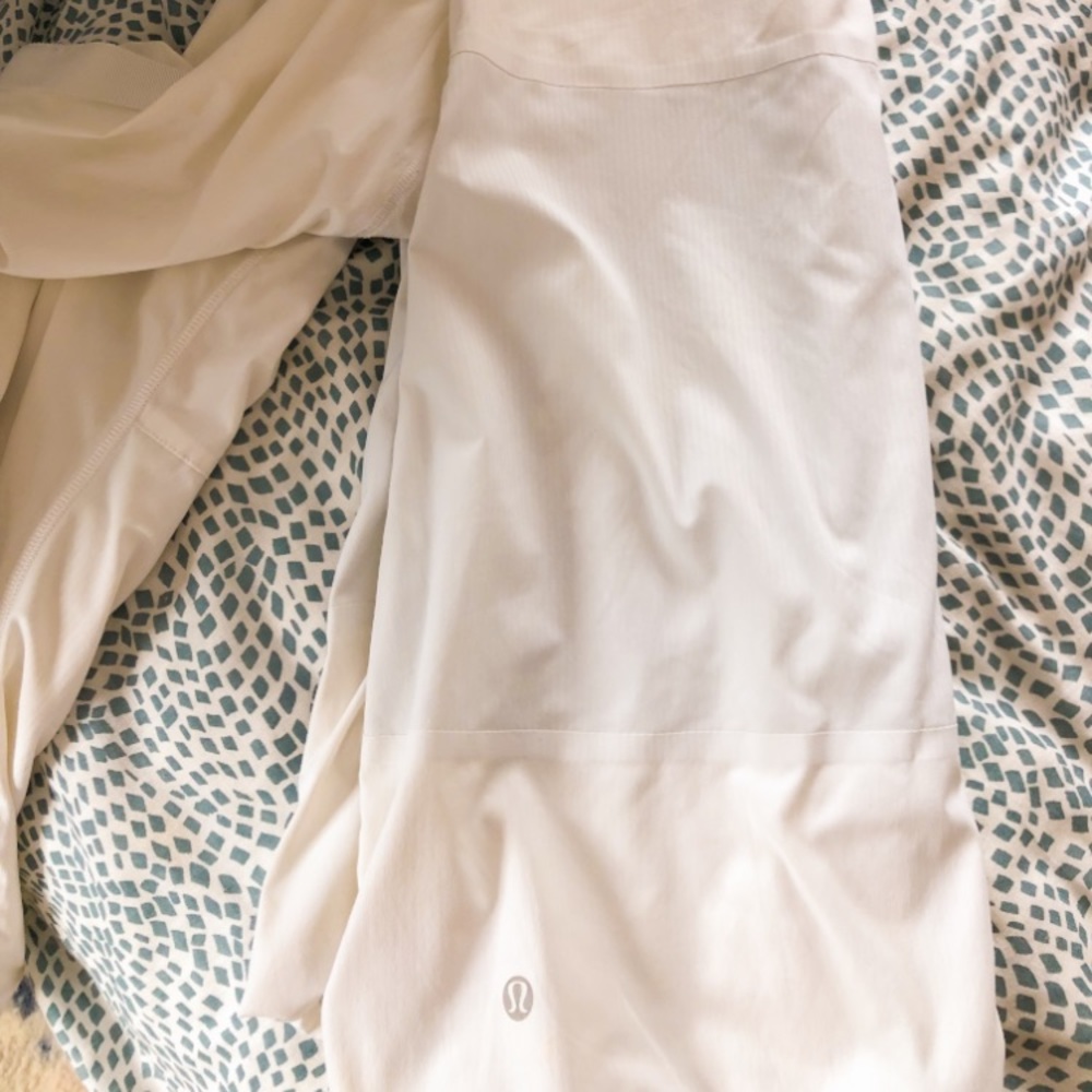 white lululemon jacket!!